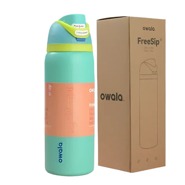 Owala FreeSip Black and White