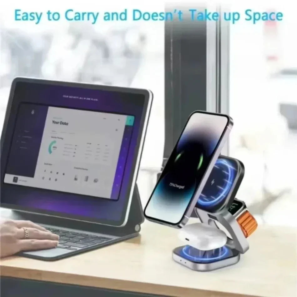 3-in-1 Magnetic Wireless Charger