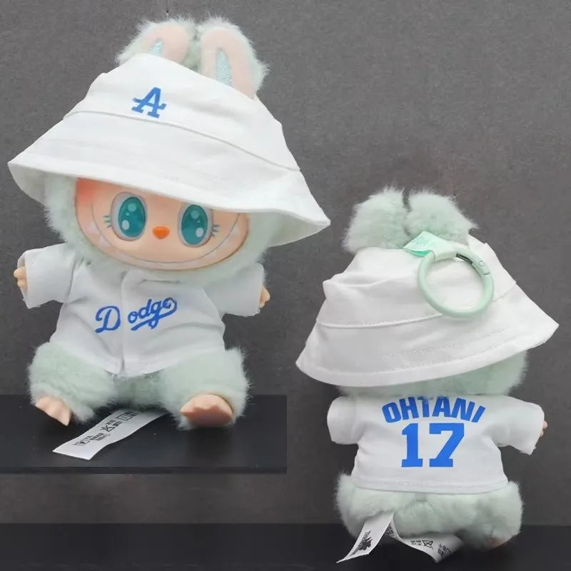 Bandai Labubu Number 17 Baseball Outfit