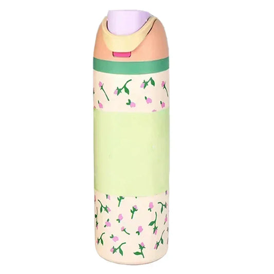Owala Flower Pink Straw Bottle