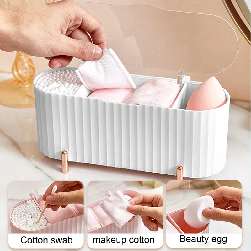 Transparent Cotton Pad Organizer Box