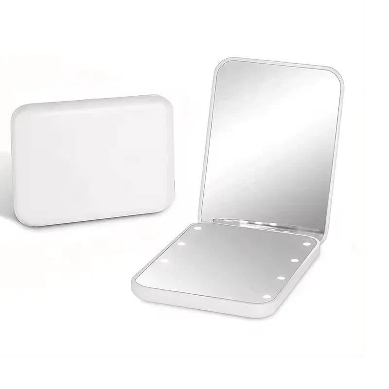 LED Compact Folding Makeup Mirror