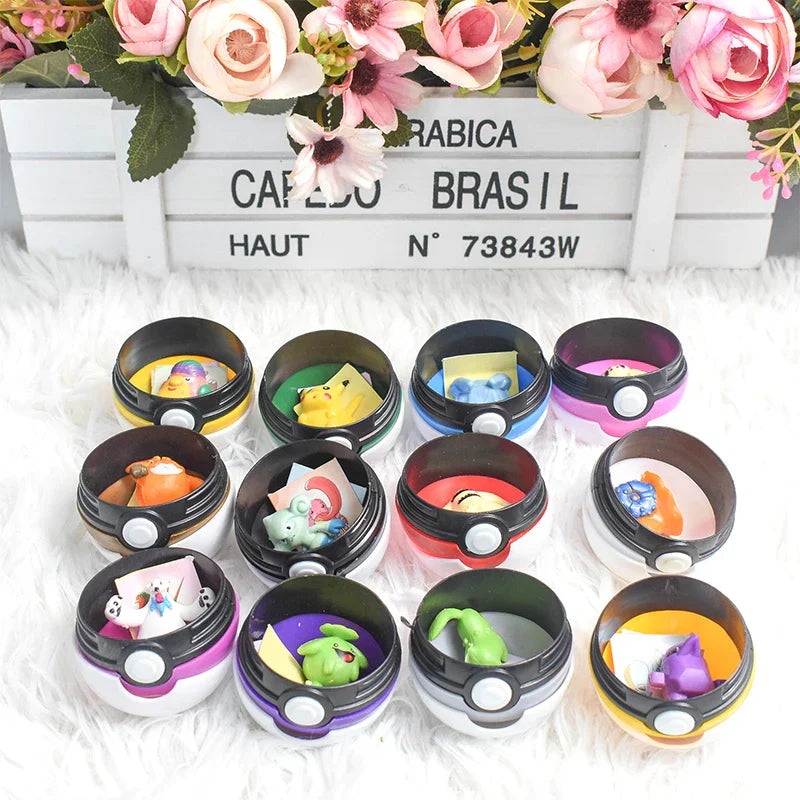 12Pcs Pokemon Poke Ball Set
