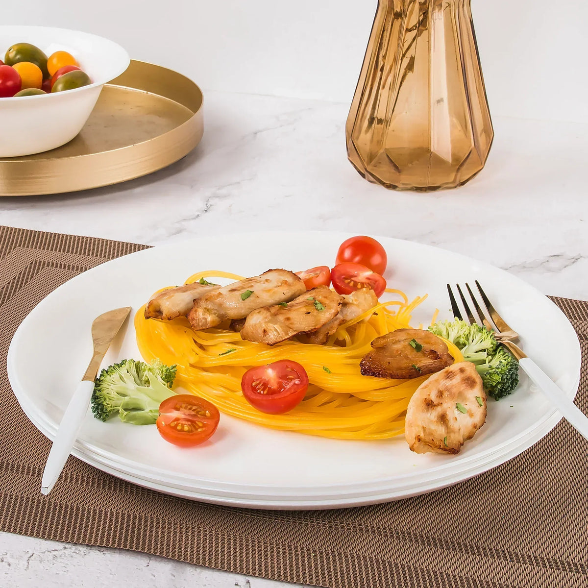 Shatterproof Glass Dinner Plates