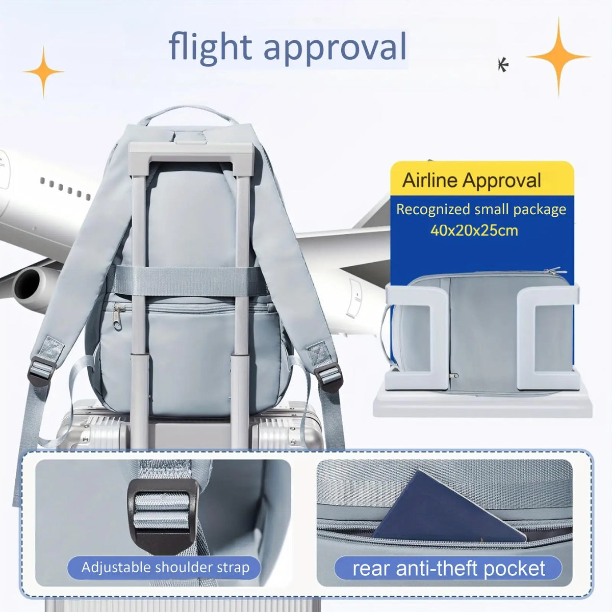Stylish Business Travel Laptop Backpack