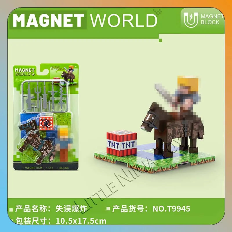 Magnetic Animal Building Blocks Toy