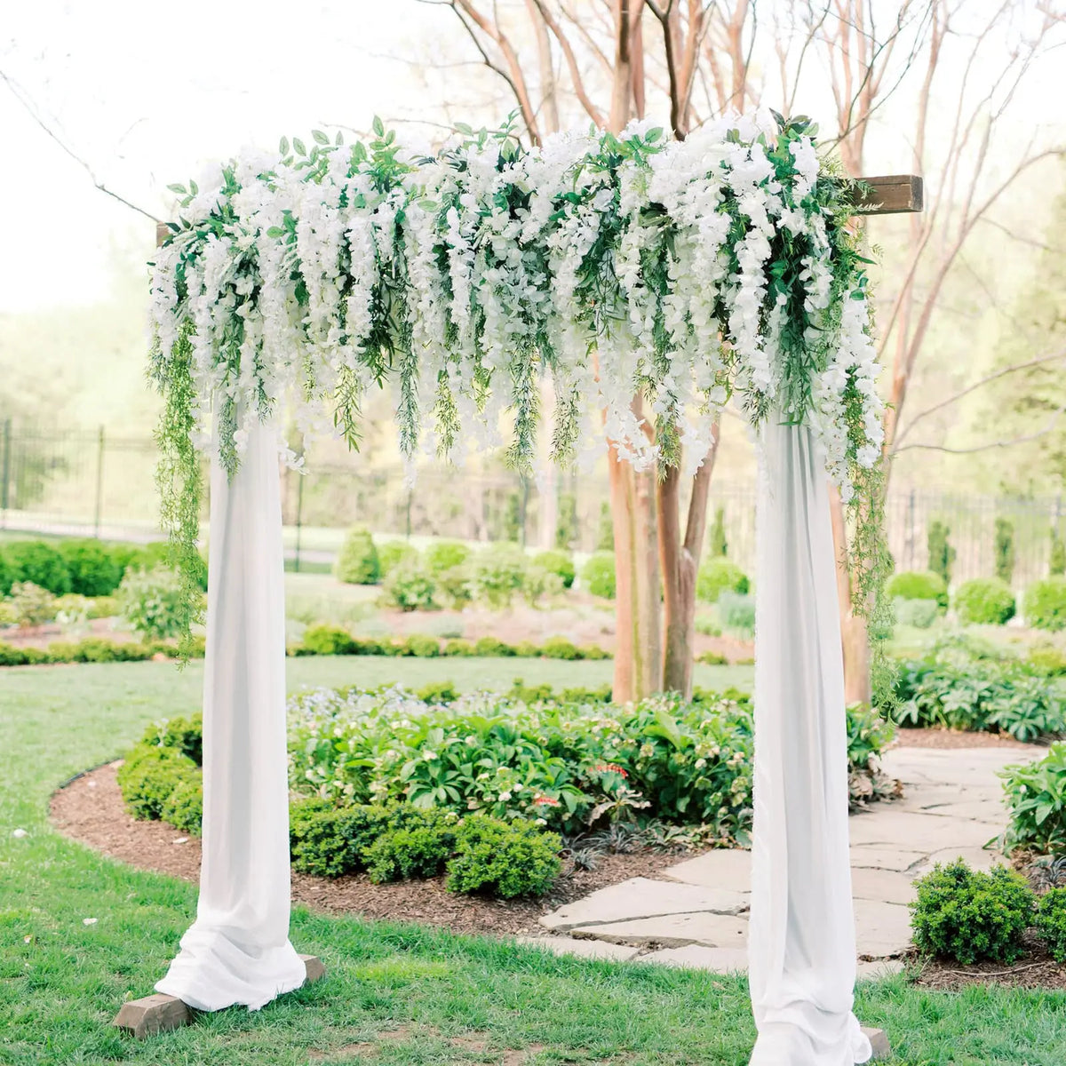 CHENAO Artificial Wisteria Hanging Garland